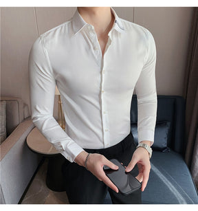 Camisa Social Masculina Slim Fit Modern Fashion