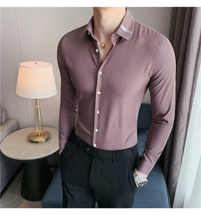 Camisa Social Masculina Slim Fit Modern Fashion