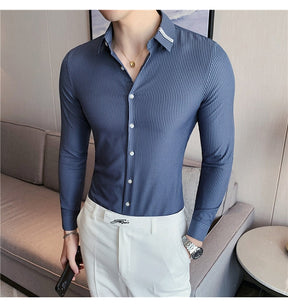 Camisa Social Masculina Slim Fit Modern Fashion