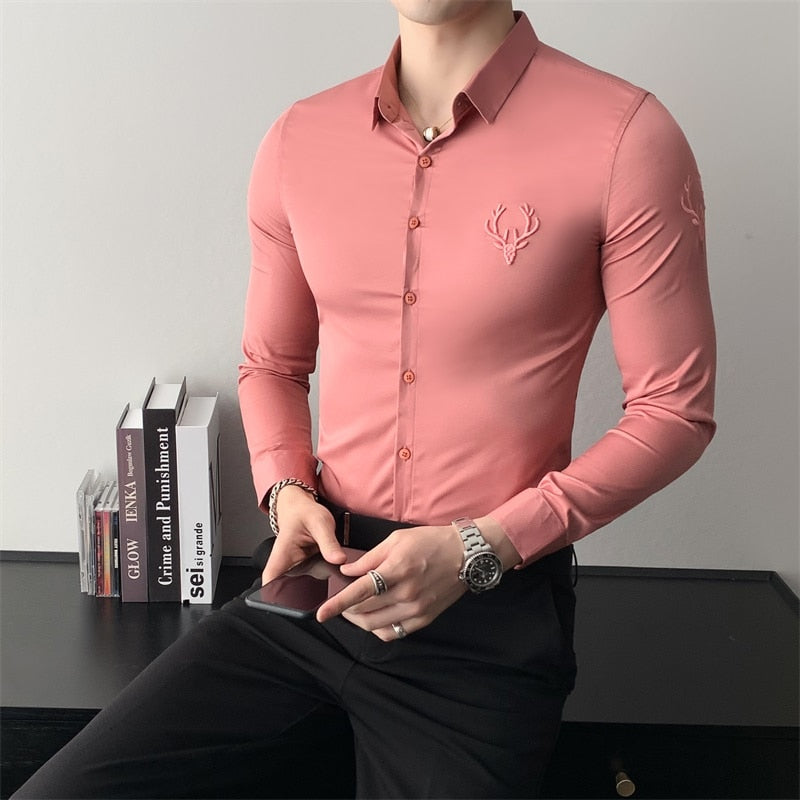 Camisa Masculina Slim Fit British