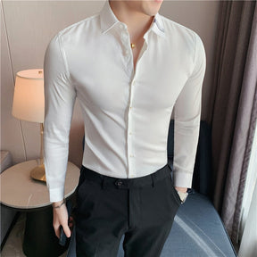 Camisa Social Masculina Slim Fit Modern Fashion