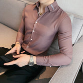 Camisa Social Masculina Slim Fit Modern Fashion