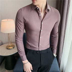 Camisa Social Masculina Slim Fit Modern Fashion