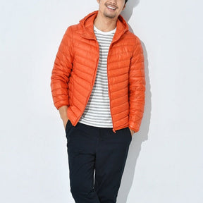 Jaqueta Puffer Masculina Laranja - Dom Lyon