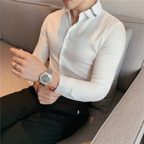 Camisa Social Masculina Slim Fit Modern Fashion