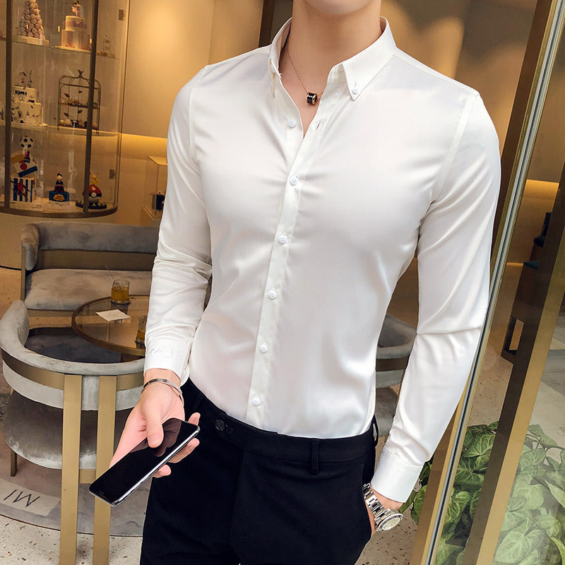 Camisa Social Masculina Slim Fit